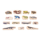 TickiT Wooden Reptile & Amphibian Blocks - Set of 15-Inspire imagination: Stack, build small worlds, and role play with these blocks. They can lay flat or stand upright!