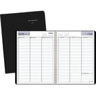 AT-A-GLANCE 2026 Weekly Appointment Book - 11" H x 8" W - Black - Bilingual-Page size: 11" H x 8" W
