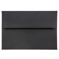 JAM Paper 4Bar A1 Premium Invitation Envelopes - 3 5/8 x 5 1/8 - Black Linen - 100 Pack-These envelopes are perfect to use for sending invitations, greeting cards, RSVP's, thank you cards, gifts for birthdays, graduations, holidays and more