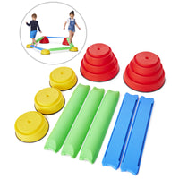Gonge Build N Balance Beginner Set - Set of 10-The elements can be combined in countless ways so use your imagination to set up all the balance courses and landscapes you can build