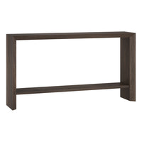 Hudson&Canal Osman 55"W Console Table - Alder Brown-A modern contemporary design for your entryway, living room, den, and more
