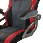 OSP Designs Race Chair - Charcoal Grey with Red Trim-360 degree Swivel