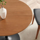 Modway Amuse 40" Dining Table - Black Walnut-Seats 4