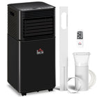 HOMCOM 10,000 BTU Quiet Air Conditioner with Remote Control - Black-10,000 BTU cools instantly, suitable for 258-441 sq. ft. 