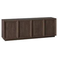 Hudson&Canal Morse Rectangular TV Stand for TV's up to 75" - Alder Brown-A timeless design accommodates TVs up to 75" for your entertaining space