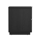 Manhattan Comfort Chrystie 26" Contemporary Modern 2-Drawer Nightstand Set - Black-Home Assembly Required (All Hardware Included)