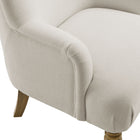 Modway Ellington Fabric Upholstered Accent Armchair - Salt-8