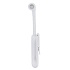 Evry Mini Rechargeable Reading Light with Built-in Clip & Flexible Neck - White-Adjustable brightness with a stepless dimmer