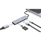 Adesso 7-in-1 USB-C Docking Station Hub-High-Speed USB-A 3.0 Ports - Transfer files quickly to external drives, peripherals, and accessories
