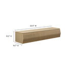 Modway Vaughn 64" Wall Mount TV Stand - Ash-Laminate Finish