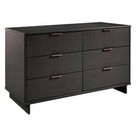 Manhattan Comfort Granville 55.04" Modern Double Wide Dresser - Dark Grey-Home Assembly Required. All Hardware Included