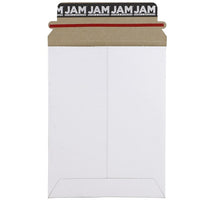 JAM Paper Photo Mailer Stiff Envelopes with Self Adhesive Closure, 6 x 8, White, 10 Pack (1PSWg)-Size: 6" x 8" x 1"