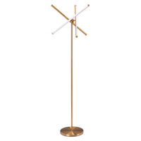 Zuo Garza Floor Lamp - Brass-Works with dimmer (Dimmer Not Included)