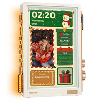 Divoom Times Frame Pixel Art Digital Photo Frame - White-10.1" Vibrant Display: High-definition 64x64 pixel art and photo support