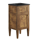 Modway Elysian 18" Wood Bathroom Vanity - Black/Brown-Modern Bathroom Vanity