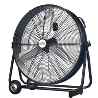 Matrix Industrial 24" Light Industrial Direct-Drive Slim Drum Fan-3-speed motor