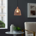 Modway Glimmer Bell-Shaped Pendant Light - Rose Gold-Flush Wall Mount
