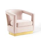 Modway Frolick Performance Velvet Armchair - Pink-Glam Deco Armchair