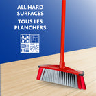 Vileda 3-Action Broom - Red-Ecofibres - bristles made of recycled plastic for an eco-friendly clean