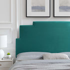 Modway Kasia Performance Velvet Twin Headboard - Teal-3 Mounting Positions