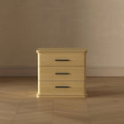 Manhattan Comfort Clifford Traditional 3-Drawer Nightstand - Natural Oak-30 Day Limited Manufacturer's Warranty