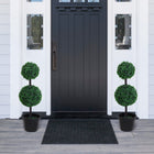 Outsunny 2 Ball Topiary Tree - Dark Green-The plant includes two big ball-trimmed bushes which bring a natural feeling to your room 