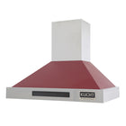KUCHT KRH3615-R 36" 900 CFM Wall Mounted Range Hood - Stainless Steel/Red-High quality 1.0 mm thickness 304 grade Stainless Steel Pro-Style range hood will enhance the look of your gourmet kitchen