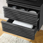 Modway Render 24" Wall-Mount Bathroom Vanity - Charcoal/Black-MDF and Particleboard