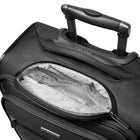 Ricardo Beverly Hills Avalon Softside 21" Carry On - Black-Bottom carry handle — Helps lift the bag from car trunks, baggage carousels, and high shelves without tilting or dragging.