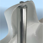 Azar Male & Female White Plastic Bust, Torso Mannequin - 12" Square Metal Base - 2 Pack-5