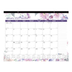 Blueline 2027 Passion Monthly Desk Pad Calendar - 22" x 17" - Bilingual-12 Months, January to December