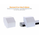 Bostitch Office Konnect Storage Bin with Removable Lid - 2 Modular Dividers - White-Stack multiple bins to optimize storage and save coveted desktop space
