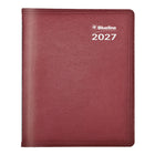 Blueline 2027 Net Zero Carbon Monthly Planner with Twin-Wire Binding - 8-7/8" x 7-1/8" - Assorted Colours - Bilingual-Previous and following monthly calendars on each spread