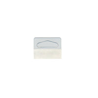 Eddie's Plastic Hang Tabs - 1-5/8" x 1-1/4" - Clear - 1000 Pack-Plastic Hang Tabs