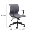 Zuo Stacy Office Chair - Dark Grey-8