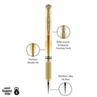 uni-ball Signo Gel Impact Pens - Bold Point (1.0mm) - Gold Metallic-Signo Gel Impact pens smoothly glide over the page with control for a bold, vibrant appeal
