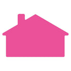 JAM Paper Standard Label Rolls - House Shaped - 1 7/8 x 2 7/8 - Neon Pink - 125 Labels/Roll-Size: House Shaped ( 1 7/8 x 2 7/8 Inches ) | Printer friendly labels are easy to create and customize.