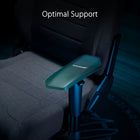 ASUS ROG Aethon Fabric Gaming Chair-Additional Headrest: Woven ROG Logo and pixel-style graphic with additional headrest to support your head and neck