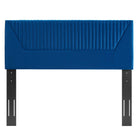 Modway Patience Channel Tufted Performance Velvet Full/Queen Headboard - Navy-Plywood & MDF Frame