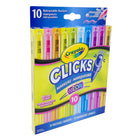 Crayola Clicks Retractable Markers - Neon - 10 Pack-SAFE AND NONTOXIC: These markers are safe for kids providing peace of mind for parents and teachers alike
