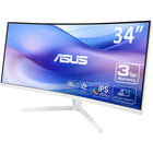 ASUS 34" Eye Care VA Curved Monitor - VU34WCIP-W-Built-in Air Ionizer to enhance air quality in indoor environment