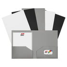 JAM Paper Heavy Duty Plastic Two-Pocket School Folders, Assorted, 6/Pack (383HBAasst)-These folders are made with highly durable, flexible, smooth plastic and include a business card slot on right side pocket