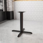 Flash Furniture 33" x 33" Restaurant Table X-Base with 4" Dia. Table Height Column-X-Base Configuration