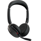 Jabra Evolve2 65 Flex Headset - Link380A - MS Stereo-Materials used: Leatherette, PC & PC/ABS plastic, stainless steel