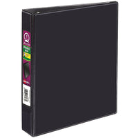 Avery Durable View Binder, 1" Sized Round Rings, 5-1/2" x 8-1/2" , Black, (17167)-Durable View Binder with 175-Sheet capacity