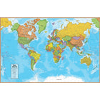 Round World Products World Map Jigsaw Puzzle, 500 Pieces (RWPHMP01)-World Map Puzzle