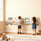Qaba Truck Activity Wall Busy Board with 5 Activities - Multicoloured-Five themed activity zones foster creativity and essential early learning skills 