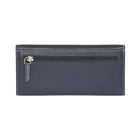 Roots Ladies Slim Clutch Wallet - Navy-1 zippered pocket