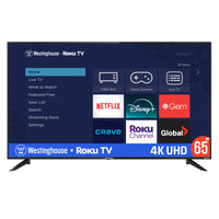 Westinghouse 65" 4K Roku TV-4K Ultra High Definition with HDR10