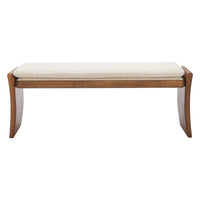 Zuo Lafa Bench - Beige-Rubberwood leg